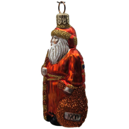 Patricia Breen Miniature Millennium Santa Orange Halloween Christmas Ornament