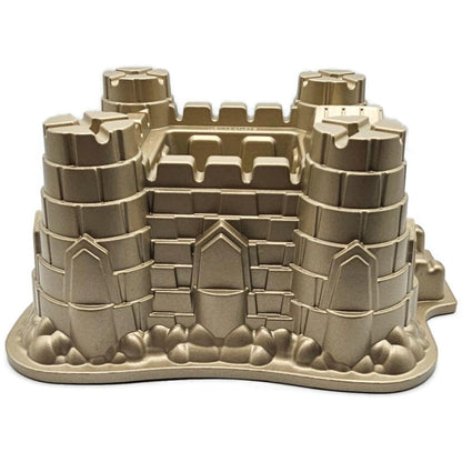 Castle Bundt Cake Pan 10 Cups Non Stick Gold Tone Williams Sonoma Nordic Ware