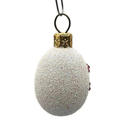 Patricia Breen Miniature Egg Jeweled Daisy Pink Easter Holiday Tree Ornament