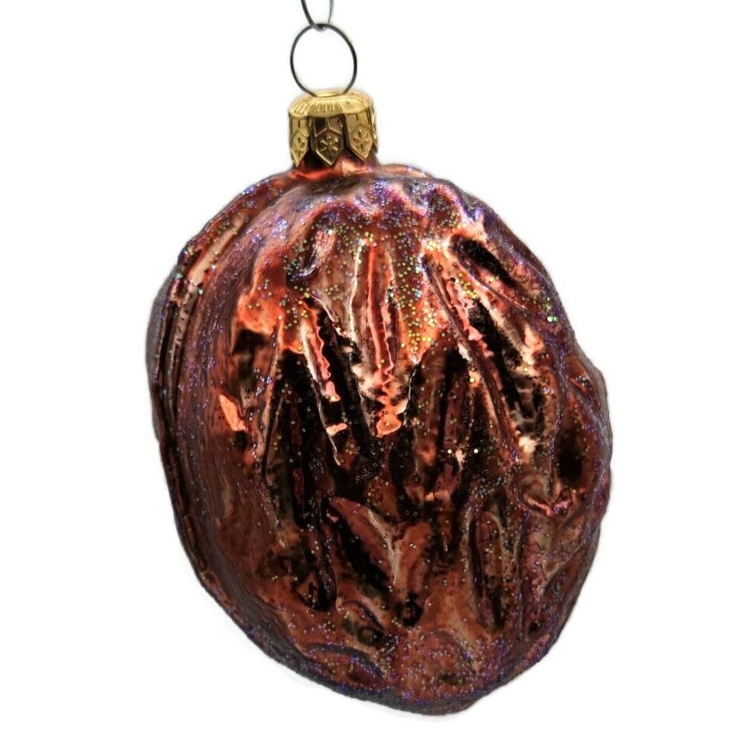 Christopher Radko Jumbo Walnut Brown Fall Christmas Tree Ornament 95-249-0