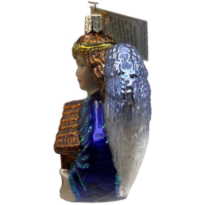 Bethlehem Angel Nativity Merck Family Old World Christmas Blue Holiday Ornament