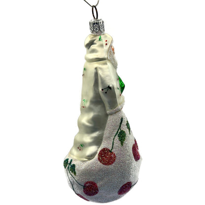 Patricia Breen Kris Kringle Market Day Cherries Santa Christmas Ornament 2197