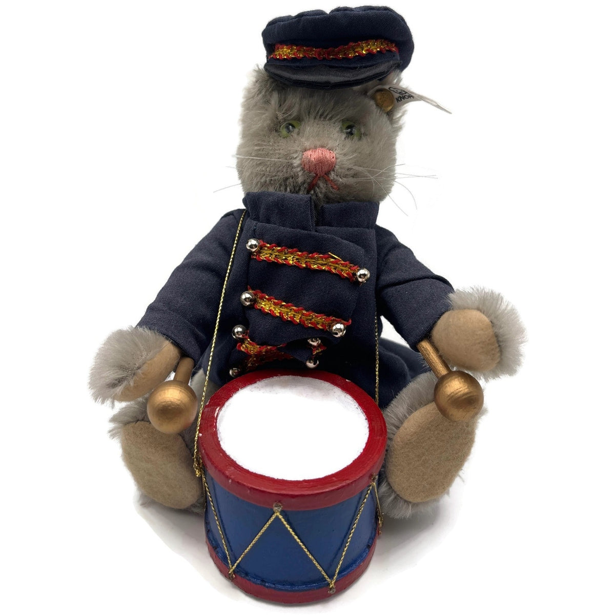 Steiff Golden Age Of The Circus Cat Bandsman Drummer 0122/19 Plush Stuffed Toy