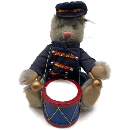 Steiff Golden Age Of The Circus Cat Bandsman Drummer 0122/19 Plush Stuffed Toy
