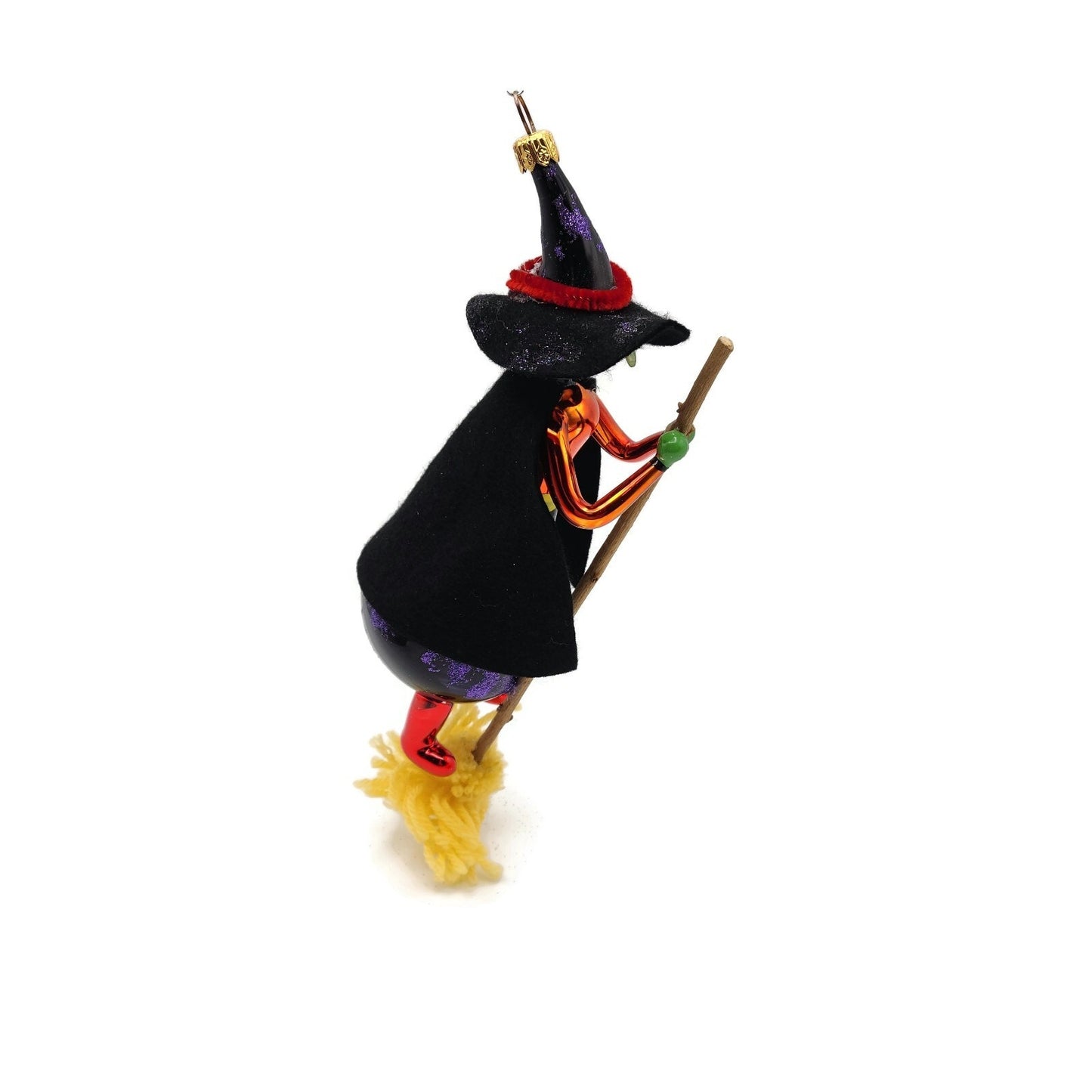 Christopher Radko Fly by Night Witch Italian Halloween Tree Ornament 97-408-0