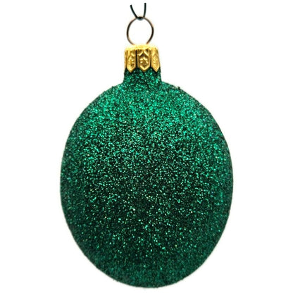 Patricia Breen Cleopatras Scarab Green Gold Beetle Glass Christmas Ornament 9709