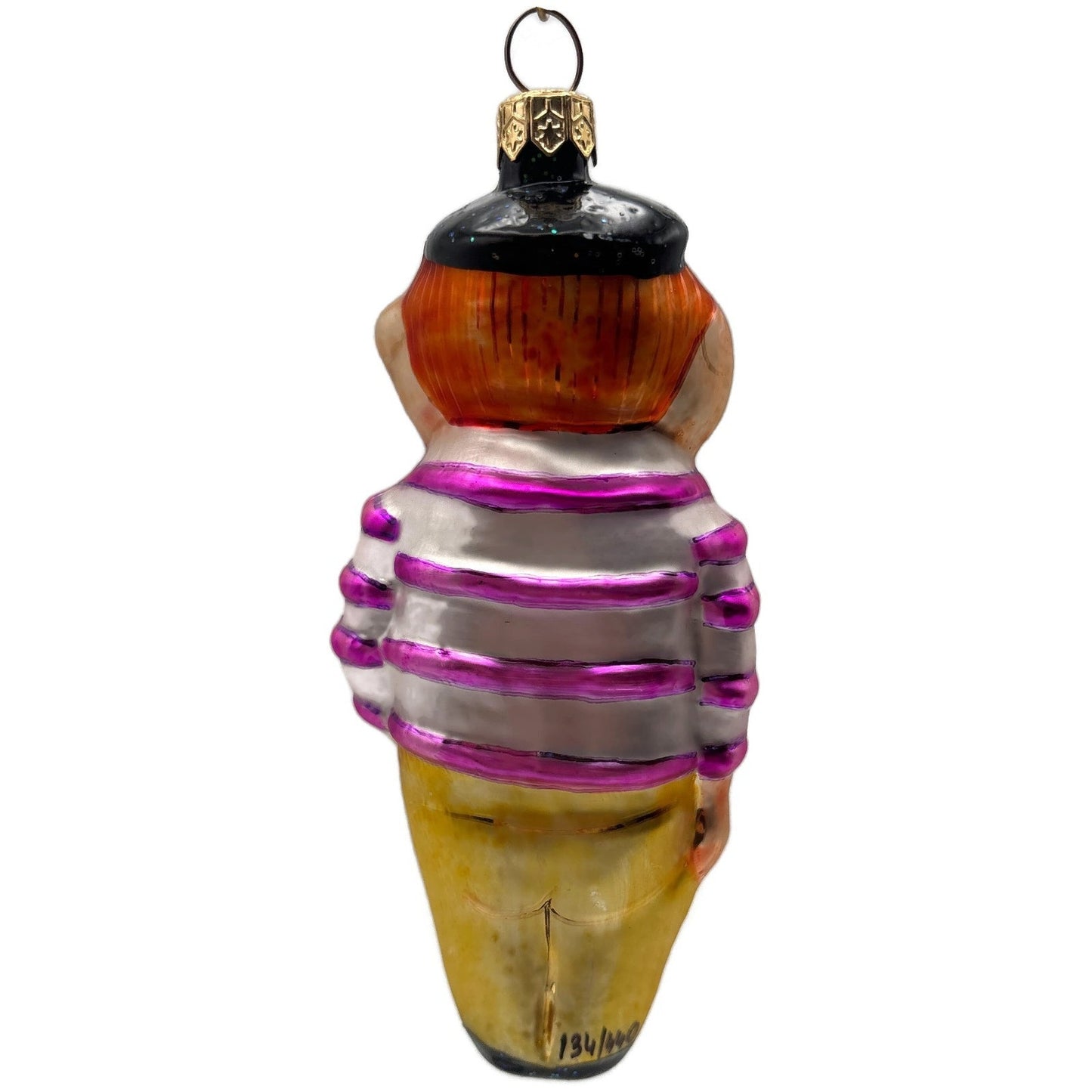 Christopher Radko Mugsy Stripe Glass Limited Edition Christmas Ornament 95-183-0
