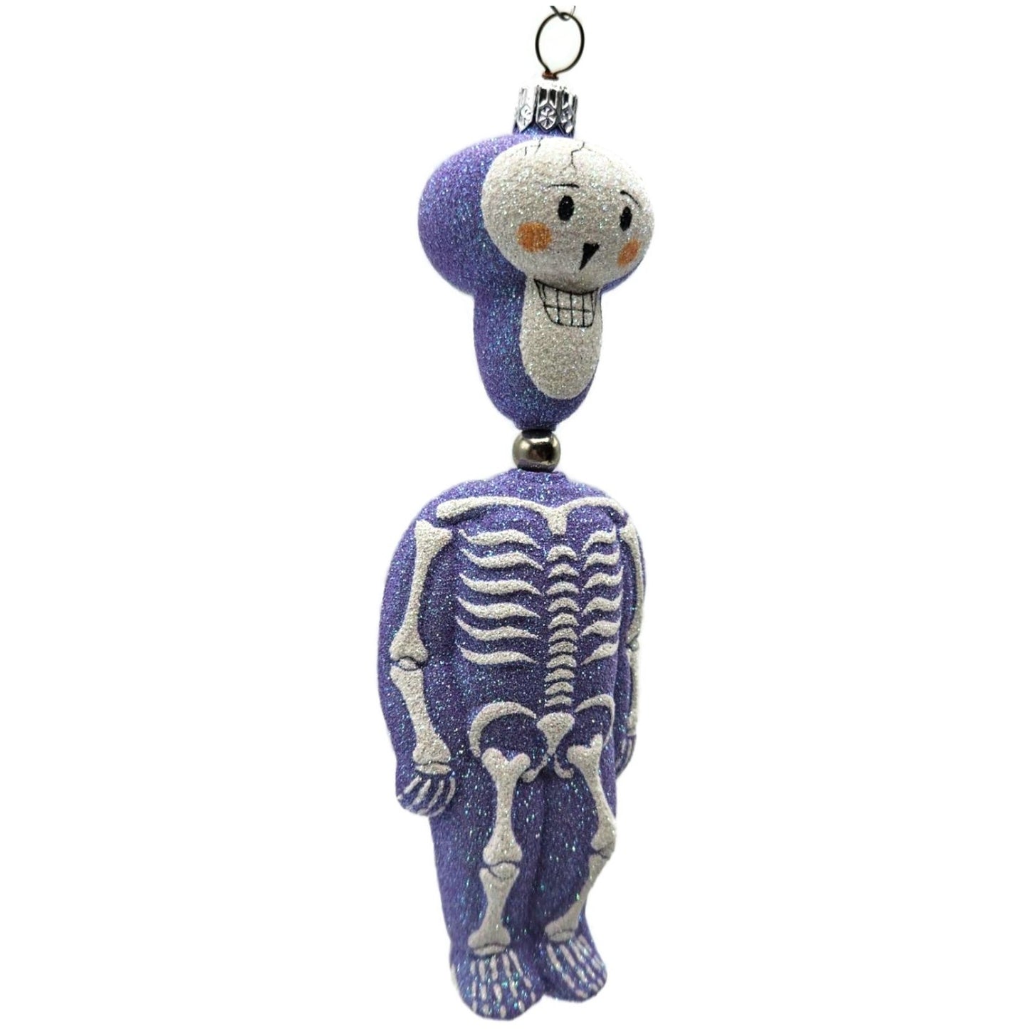 Patricia Breen Kinetic Skelton Lavender Halloween Christmas Tree Ornament 2325