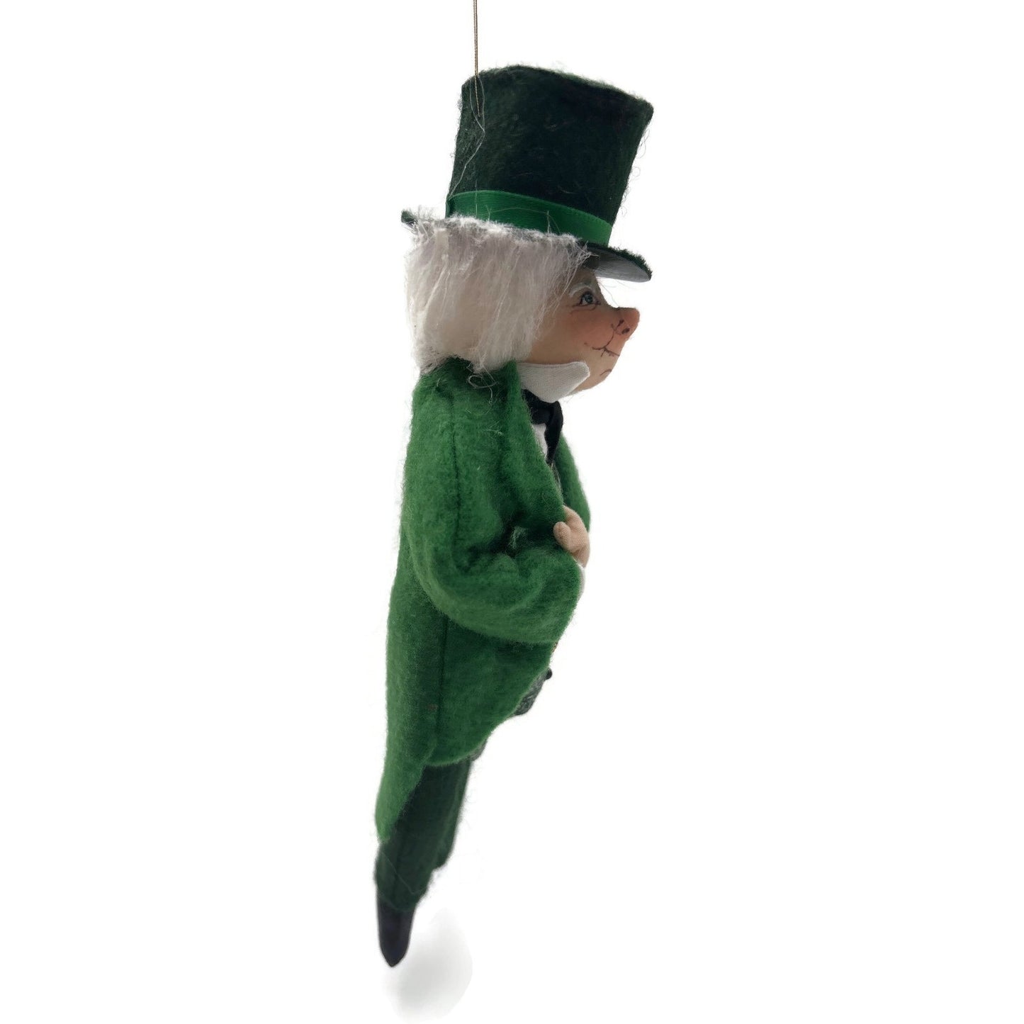Gladys Boalt Wizard from Wizard Of Oz Handmade Fabric Christmas Ornament Signed