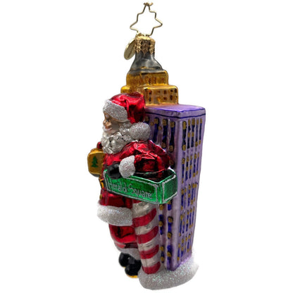 Christopher Radko Herald Square Santa Claus Glass Christmas Ornament 3012918