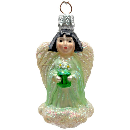 Patricia Breen Angel from Quartet Of Angels Pastel Green Christmas Tree Ornament