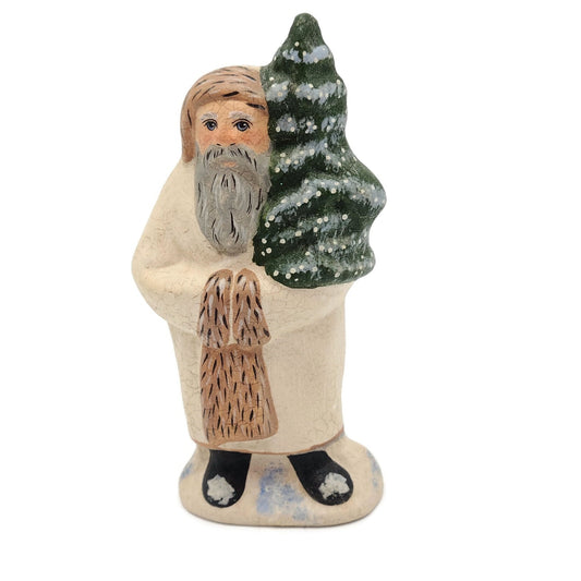 Vaillancourt Folk Art Father Christmas Chalkware MD974 Holiday Figurine 1997