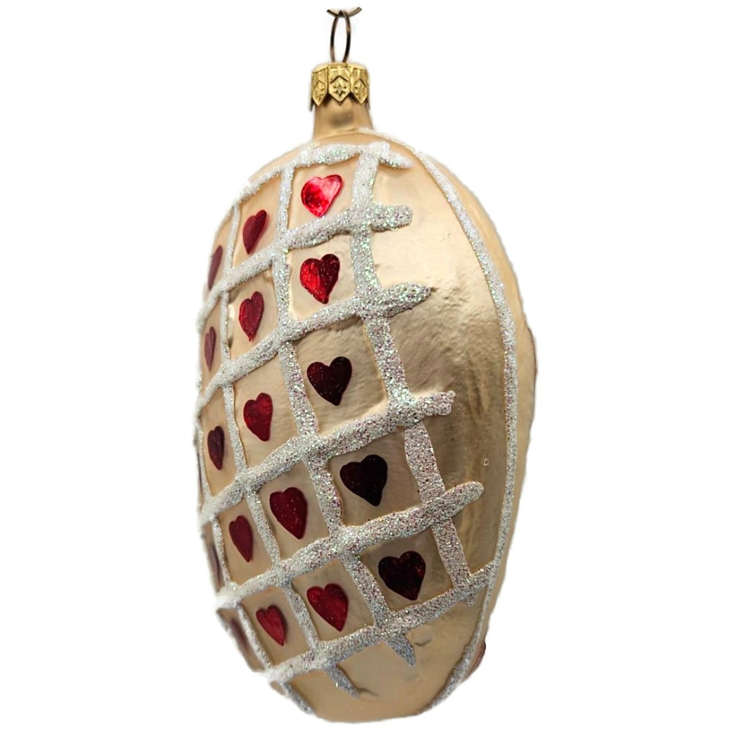 Christopher Radko Ginger Hearts Red Gingerbread Man Christmas Ornament 96-239-0