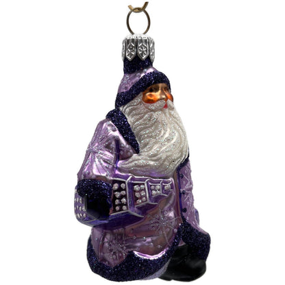 Patricia Breen Miniature City Santa Purple New York Snowflake Christmas Ornament