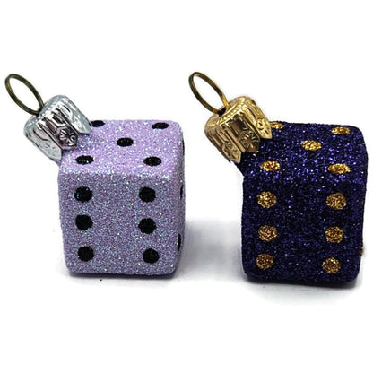Patricia Breen Dice Pair Purple Lavender Christmas Complimentary Ornament CATZ