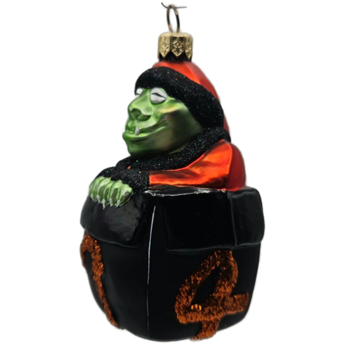 Patricia Breen MMMonster Present Black Orange Halloween Christmas Ornament 9920