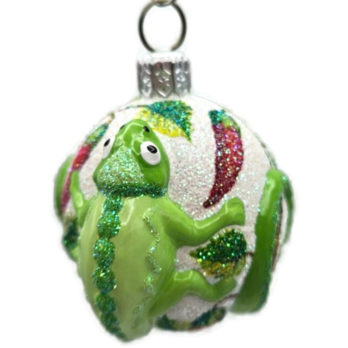 Patricia Breen For James Twice Chili Peppers Chameleon Christmas Ornament 2581