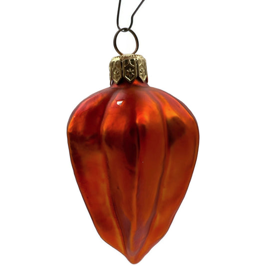 Patricia Breen Walk in the Woods Orange Chinese Lantern Plant Fall Ornament 9651