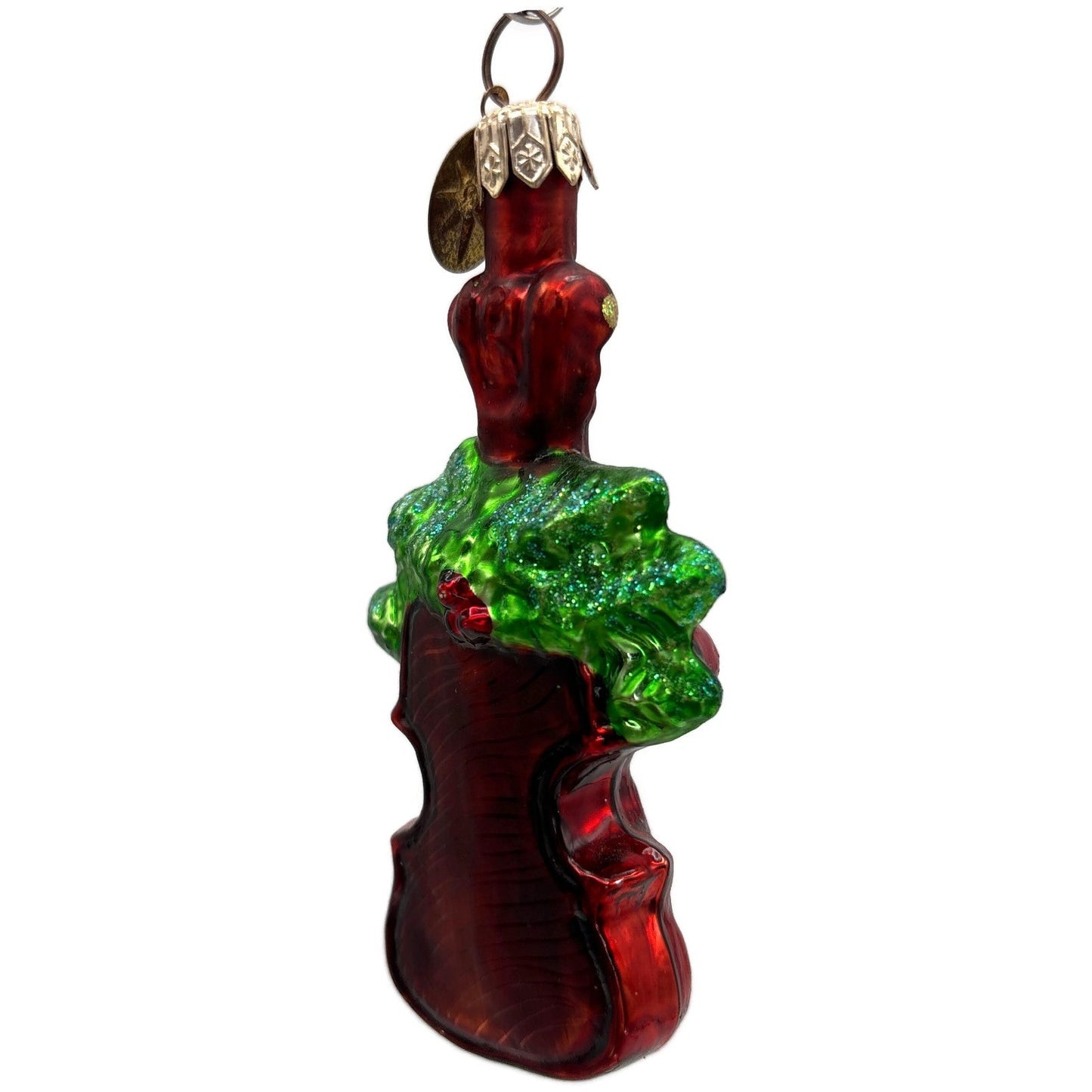 Christopher Radko Holiday Violin Gem Red Instrument Christmas Ornament 00-517-0