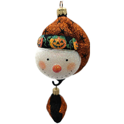 Patricia Breen Good Night Snowman Halloween Pumpkins Christmas Ornament 2227