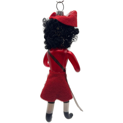 Soffieria De Carlini Captain Hook Italian Red Glass Christmas Tree Ornament