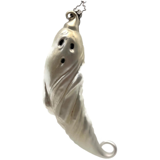 Department 56 Mercury Glass Ghost Hand Painted Halloween Christmas Tree Ornament