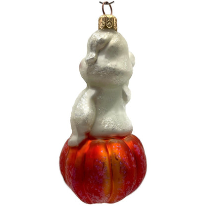 Christopher Radko Jack N Spook Ghost Pumpkin Bat Halloween Ornament 99-165-0