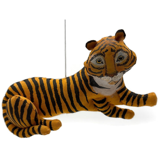 Gladys Boalt Tiger Striped Fabric Handmade Cat Christmas Tree Ornament Signed