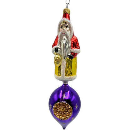 Christopher Radko Georgian Santa Claus Reflector Christmas Ornament 93-292-0