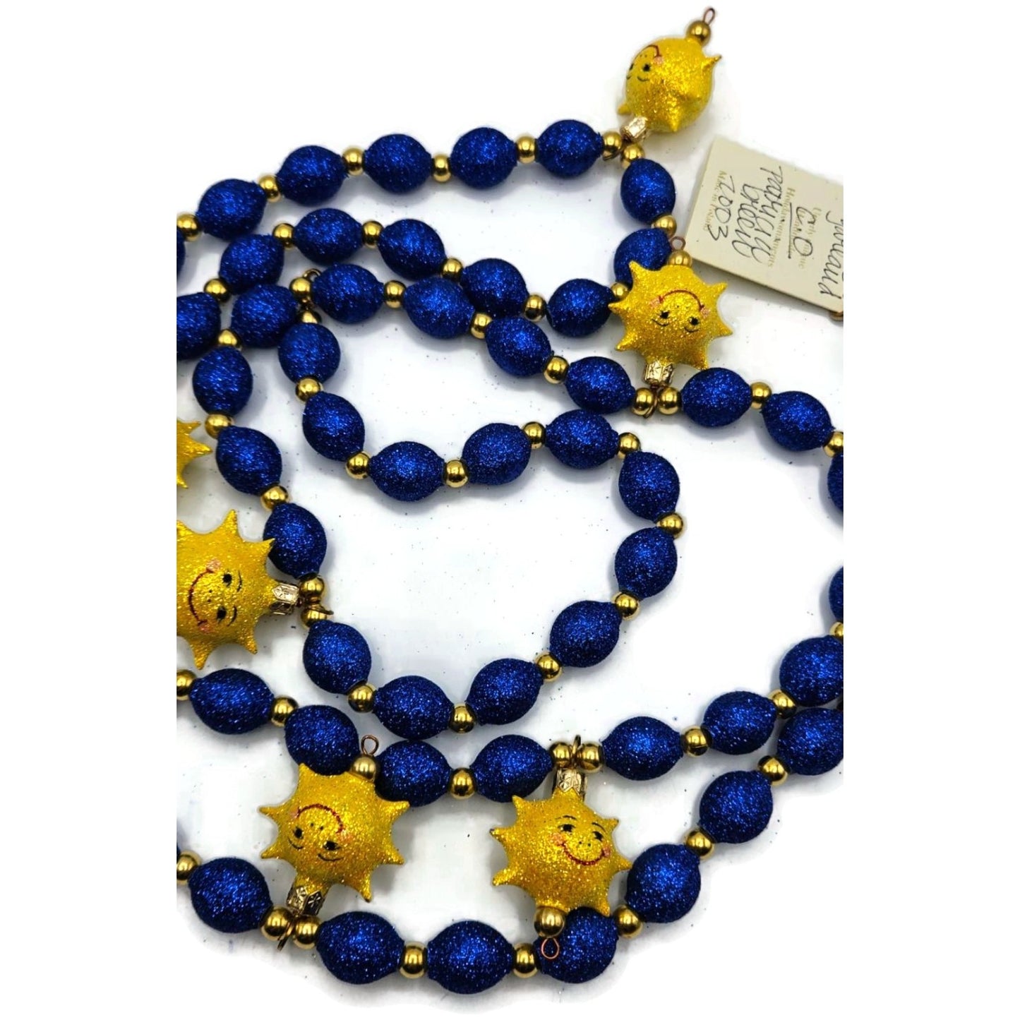 Patricia Breen Sunshine Garland Blue Yellow Spring Christmas Tree Decor CATZ