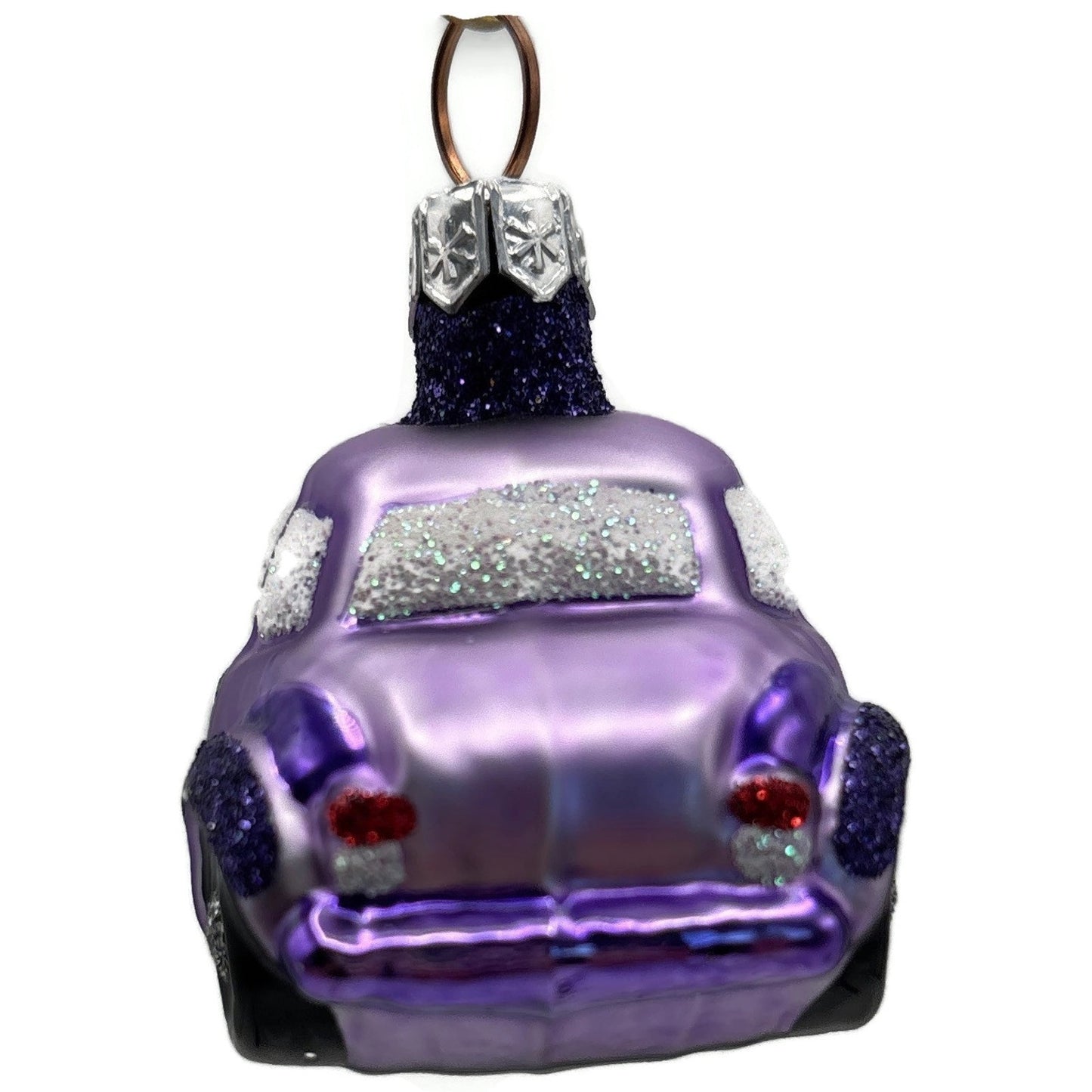 Patricia Breen Purple Car OOAK CO Christmas Ornament CATZ 9900CO