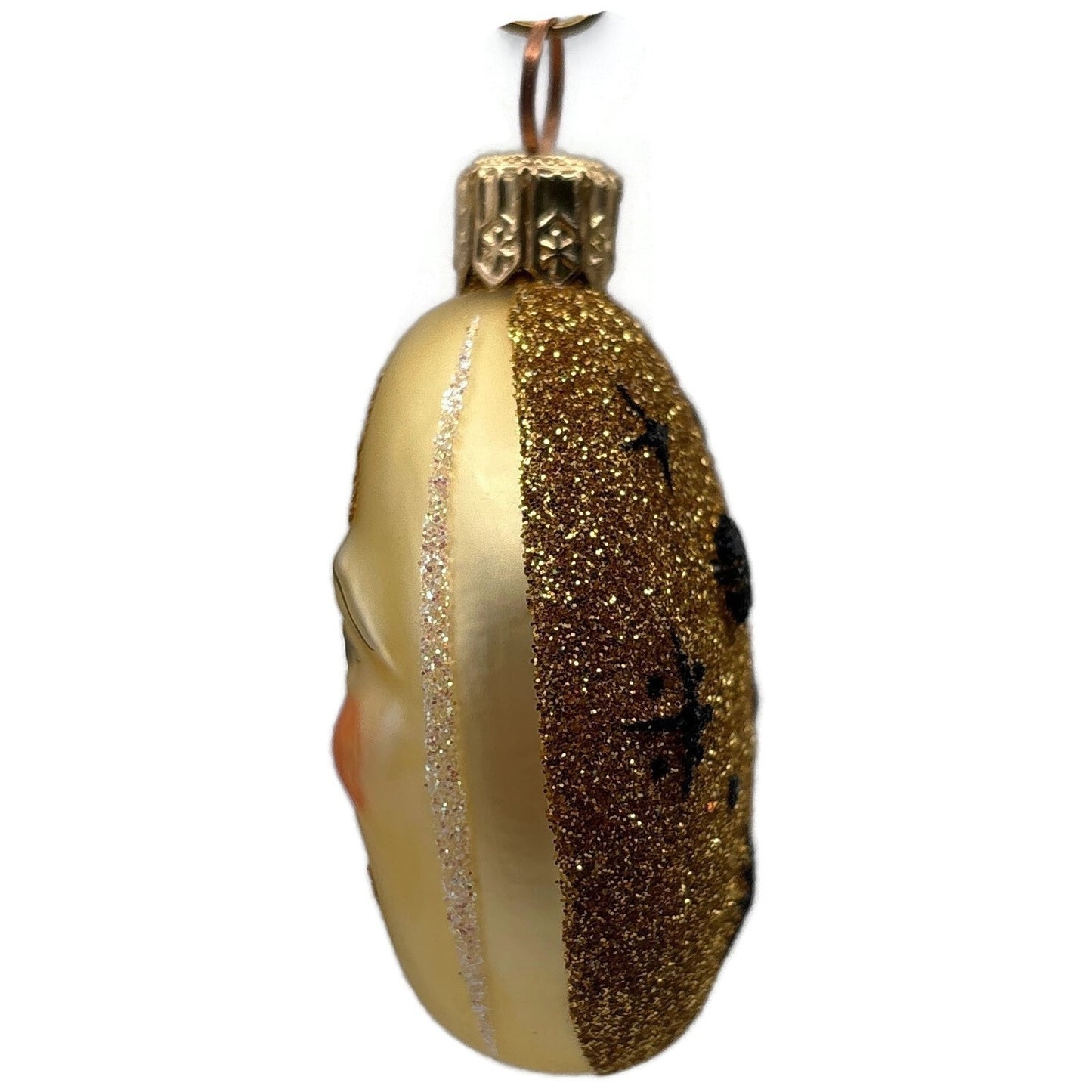 Patricia Breen Miniature Moon And Many Stars Planet Gold Christmas Tree Ornament