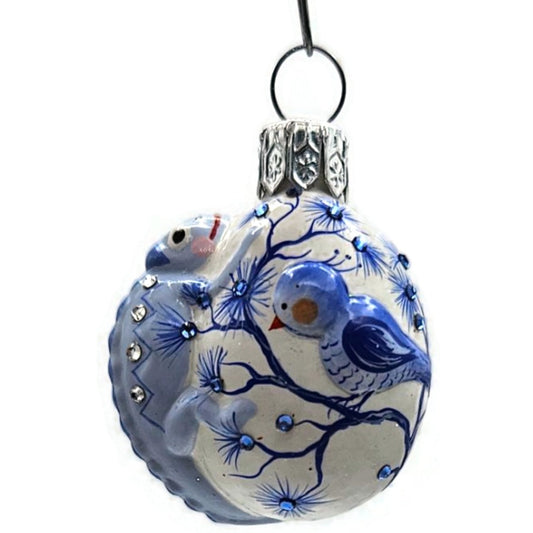 Patricia Breen Springtime Chameleon Blue Bird Spring Christmas Ornament