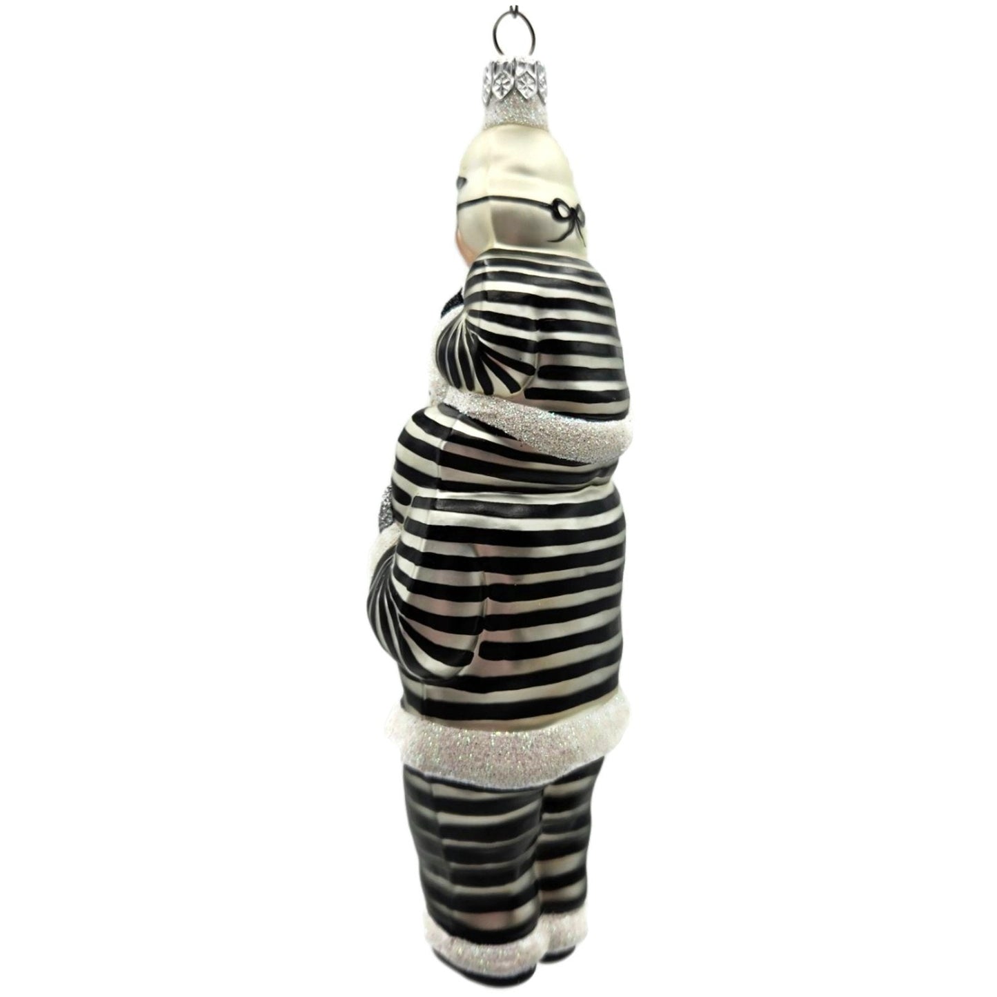 Patricia Breen Carry Me Santa Bank Robbers The Christmas Gang Striped Ornament