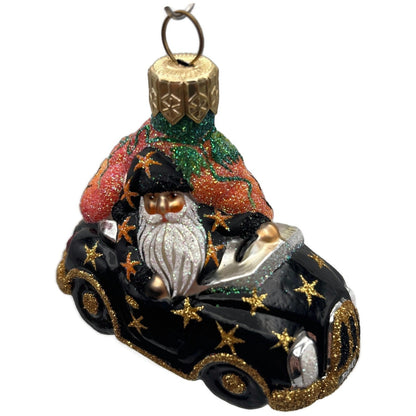 Patricia Breen Knightsbridge Santa Halloween Black Pumpkin Christmas Ornament