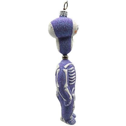 Patricia Breen Kinetic Skelton Lavender Halloween Christmas Tree Ornament 2325
