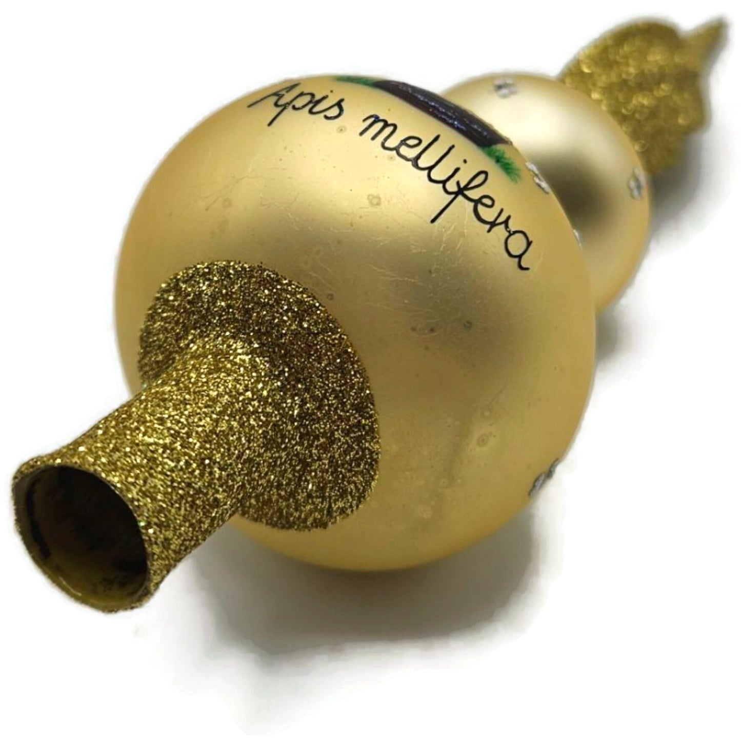 Patricia Breen Miniature Beehive Finial Gold Bee Spring Christmas Tree Topper