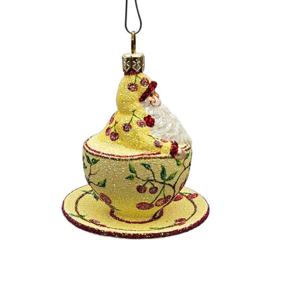 Patricia Breen Tea for Two Cherries Fruit Spring Holiday Ornament Tea Party CATZ