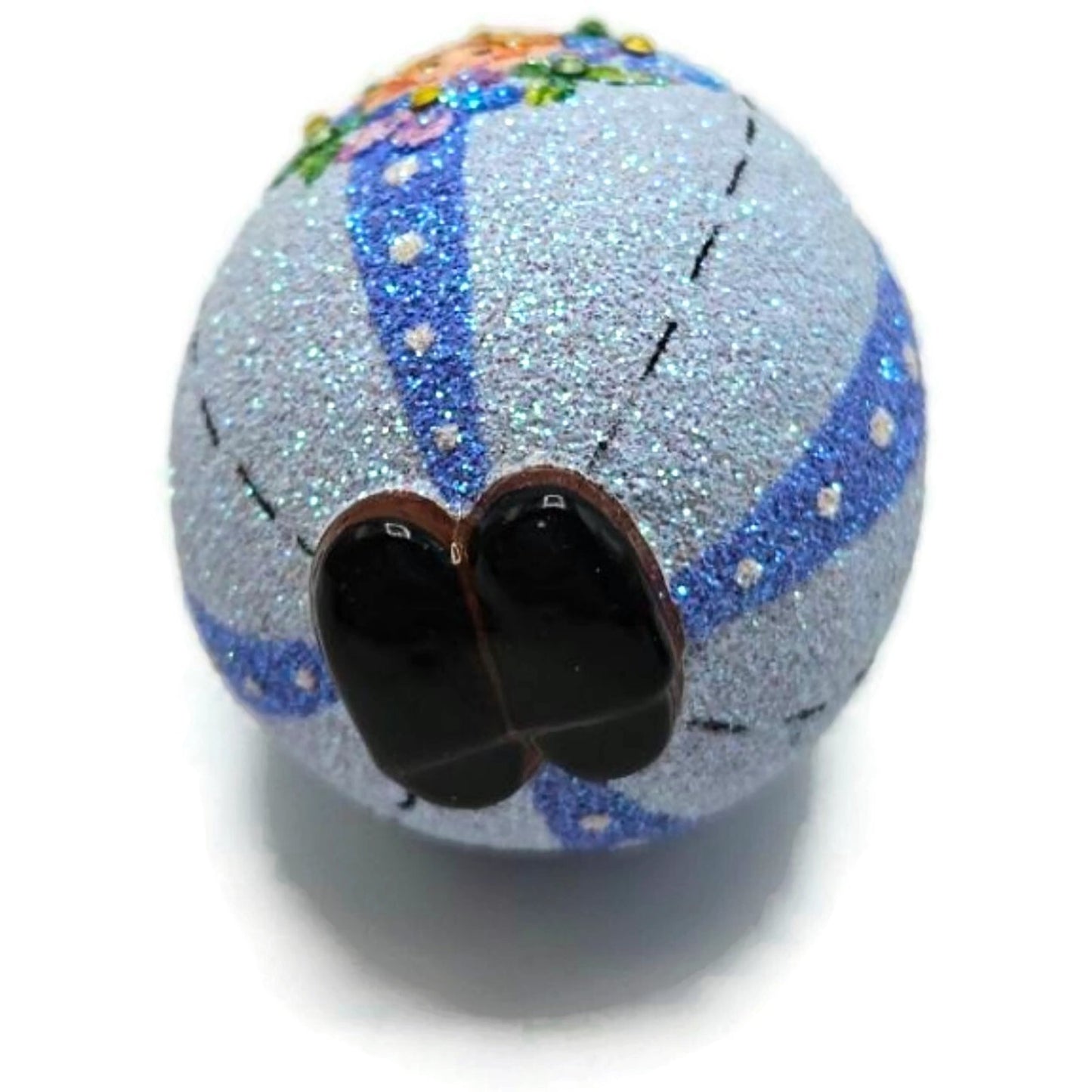 Patricia Breen Easter Egg Masquerade Forget-Me-Not Floral Christmas Ornament