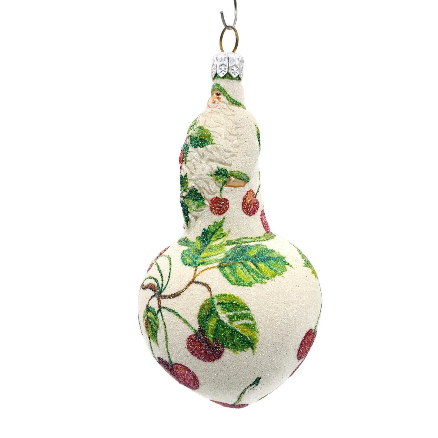 Patricia Breen Spearman Santa Cherries Christmas Spring Holiday Tree Ornament