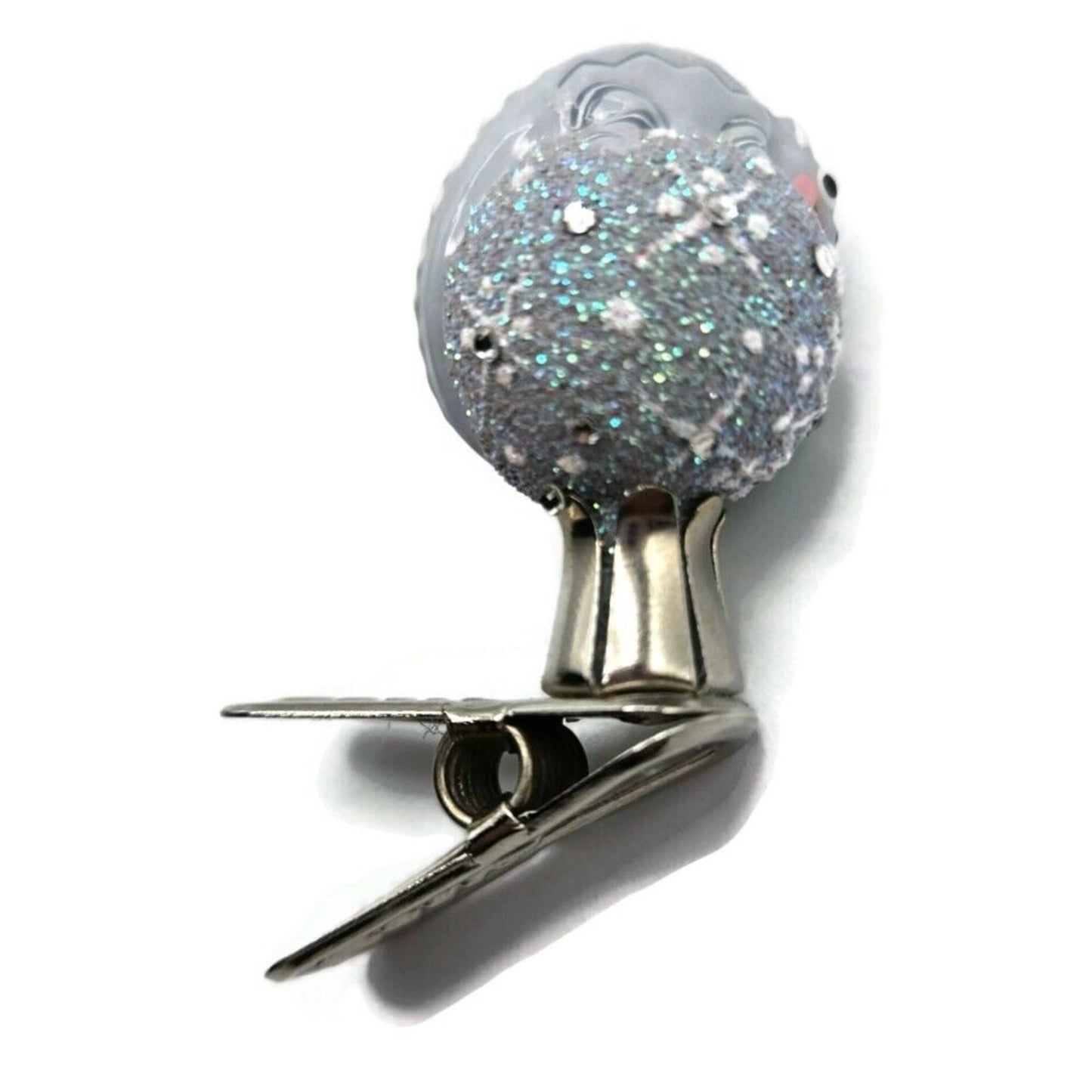 Patricia Breen Petite Miniature Chameleon Snowflakes Platinum Christmas Ornament