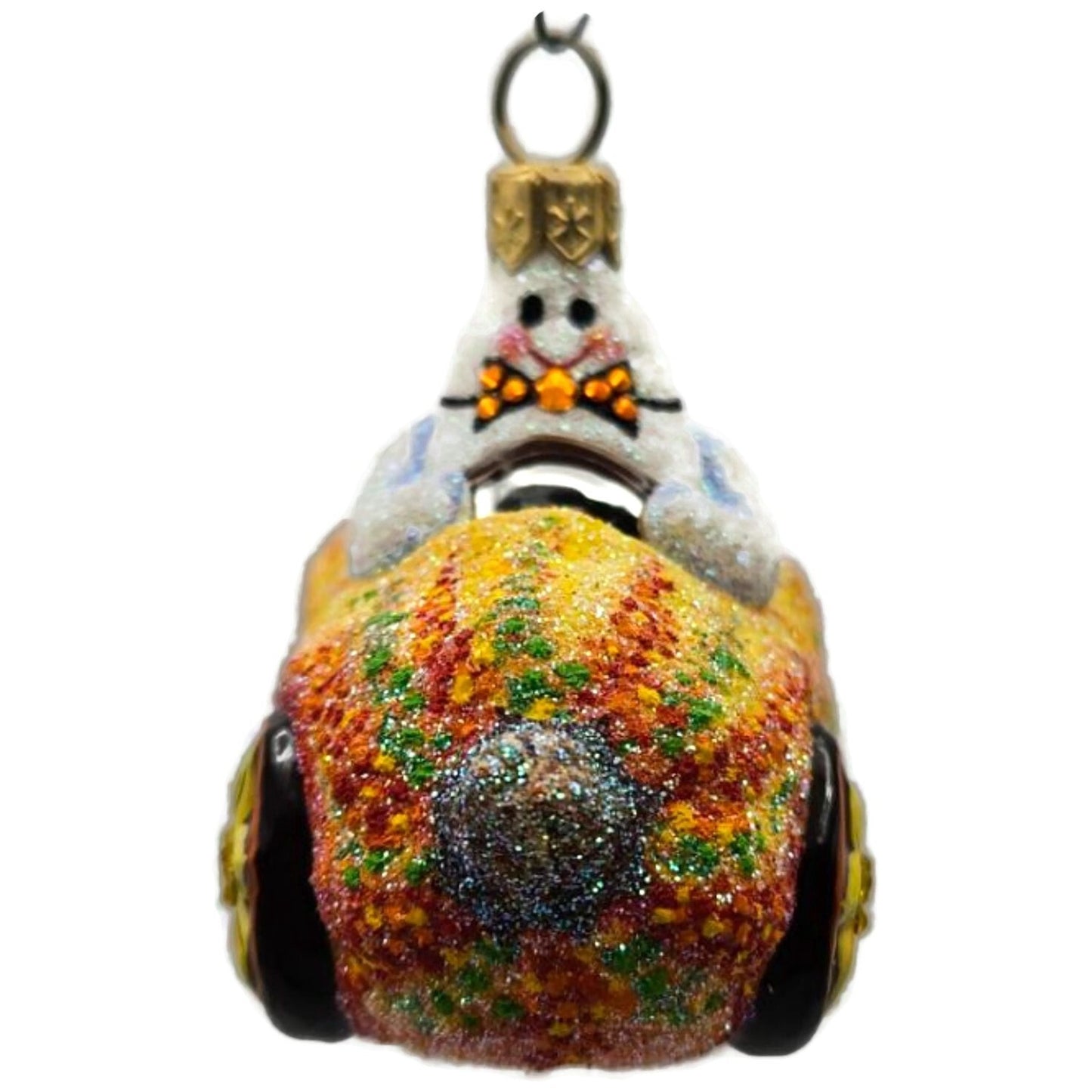Patricia Breen Halloween Hybrid Orange Gourd Ghost Glass Christmas Ornament 3011