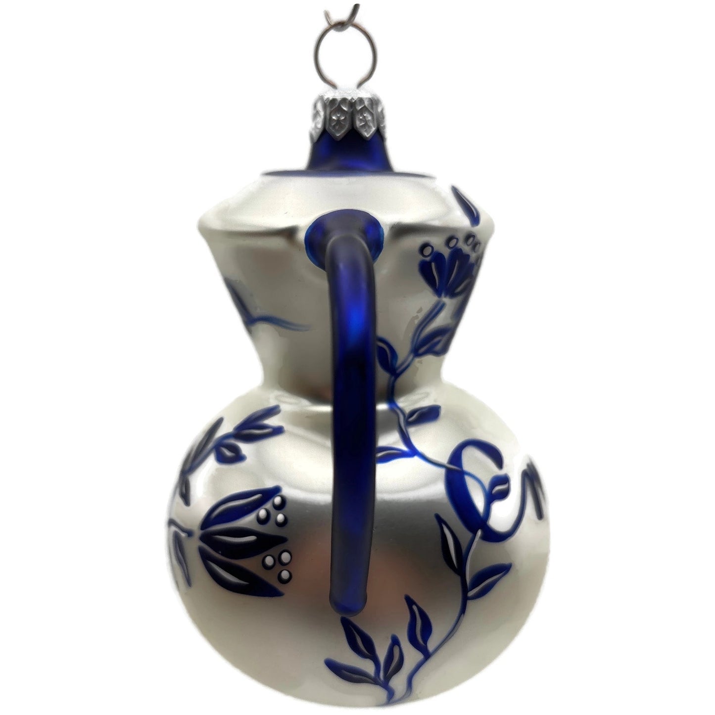 Patricia Breen Sweet Cream Pearl Flower Blue Spout Spring Christmas Ornament