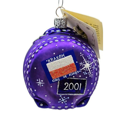 Patricia Breen Journey with Me Purple Portland Matte Christmas Travel Ornament