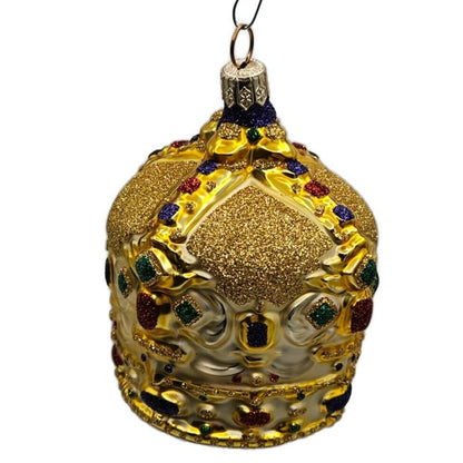 Patricia Breen Cracovian Crown Gold Glittered Christmas Holiday Tree Ornament