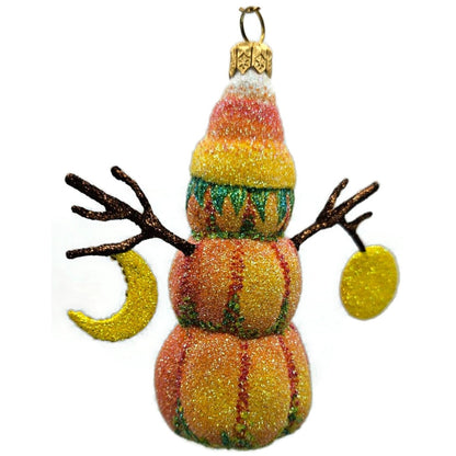 Patricia Breen Jolly Pumpkin Jack O Lantern Moon Striped Halloween Ornament 2917