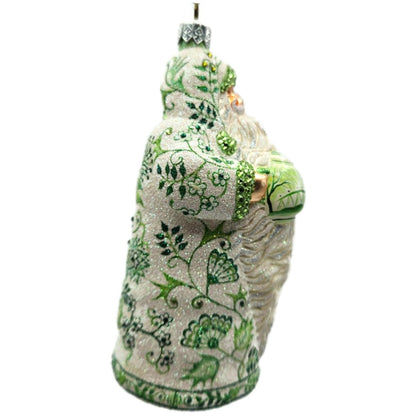 Patricia Breen Connaught Santa Chinoiserie Green Tea Party Christmas Ornament