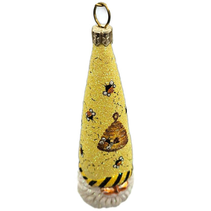 Patricia Breen Winter Sage Bee Beeskep Santa Head Spring Christmas Ornament 2655