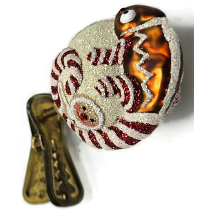 Patricia Breen Ultra Miniature Chameleon Gingerbread Clip On Christmas Ornament