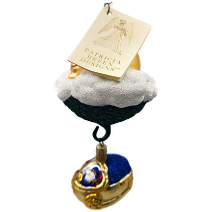 Patricia Breen Santa's Underwater Sleigh Moon Christmas Ornament Signed 9932